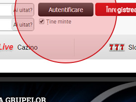 Winmasters Casino, autentificare