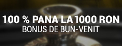 100% pana la 1000 RON Bonus de bun-venit